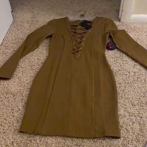 Tan dress hot Miami styles